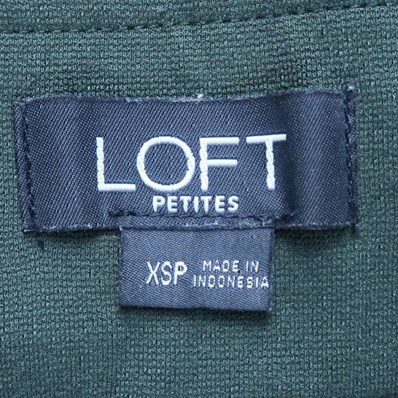 LOFT PETITES GREEN FASHION LEGGINGS OFFICE CASUAL SIZE XSP - Picture 2 of 7